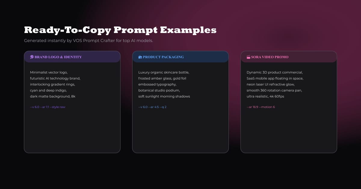 Ready-to-Copy Prompts for Midjourney and Sora