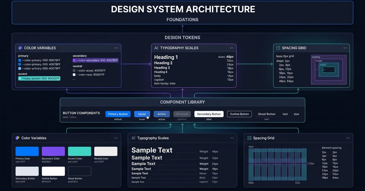 Automated Design System Tokens & Components