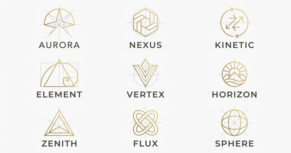 Minimalist Vector Logo Prompt Examples