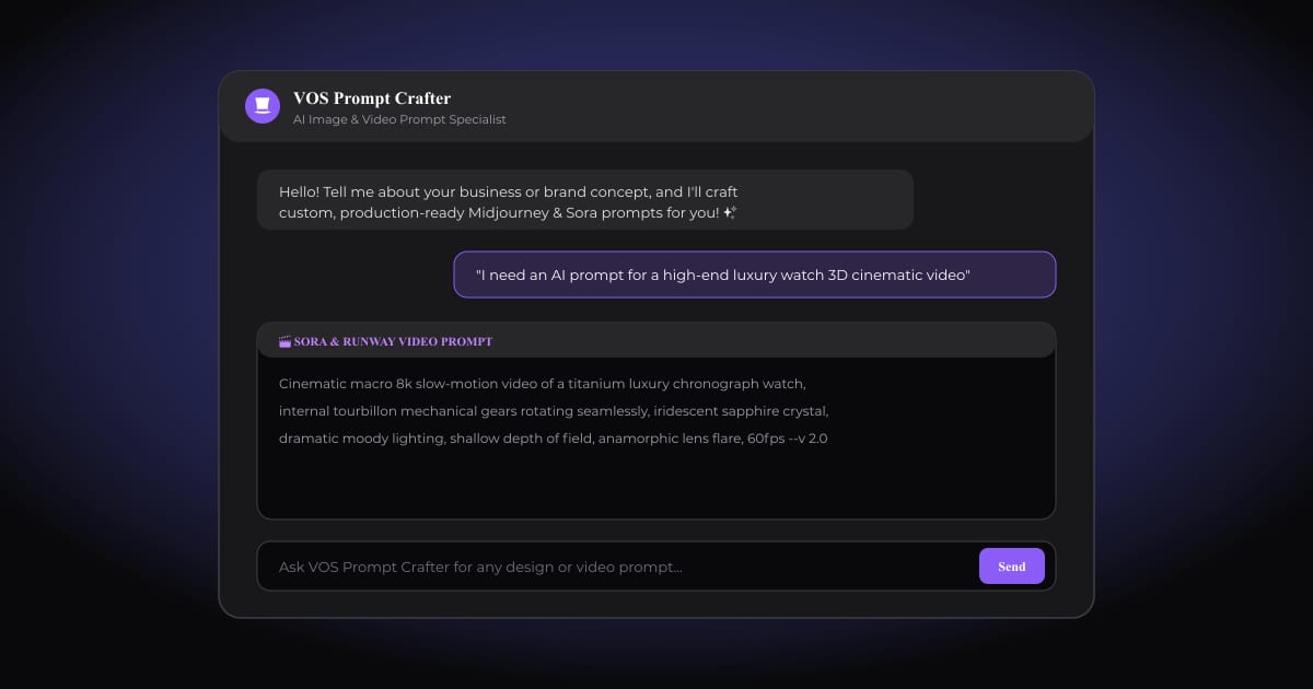VOS Prompt Crafter Interface